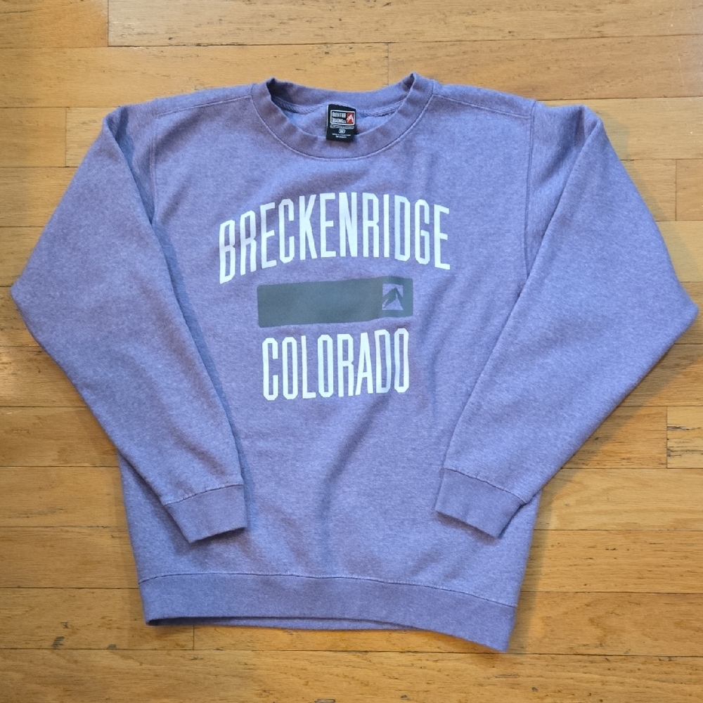 Outfitter Trading Co Sweatshirt Mens Medium Breckridge Colorado Pullover